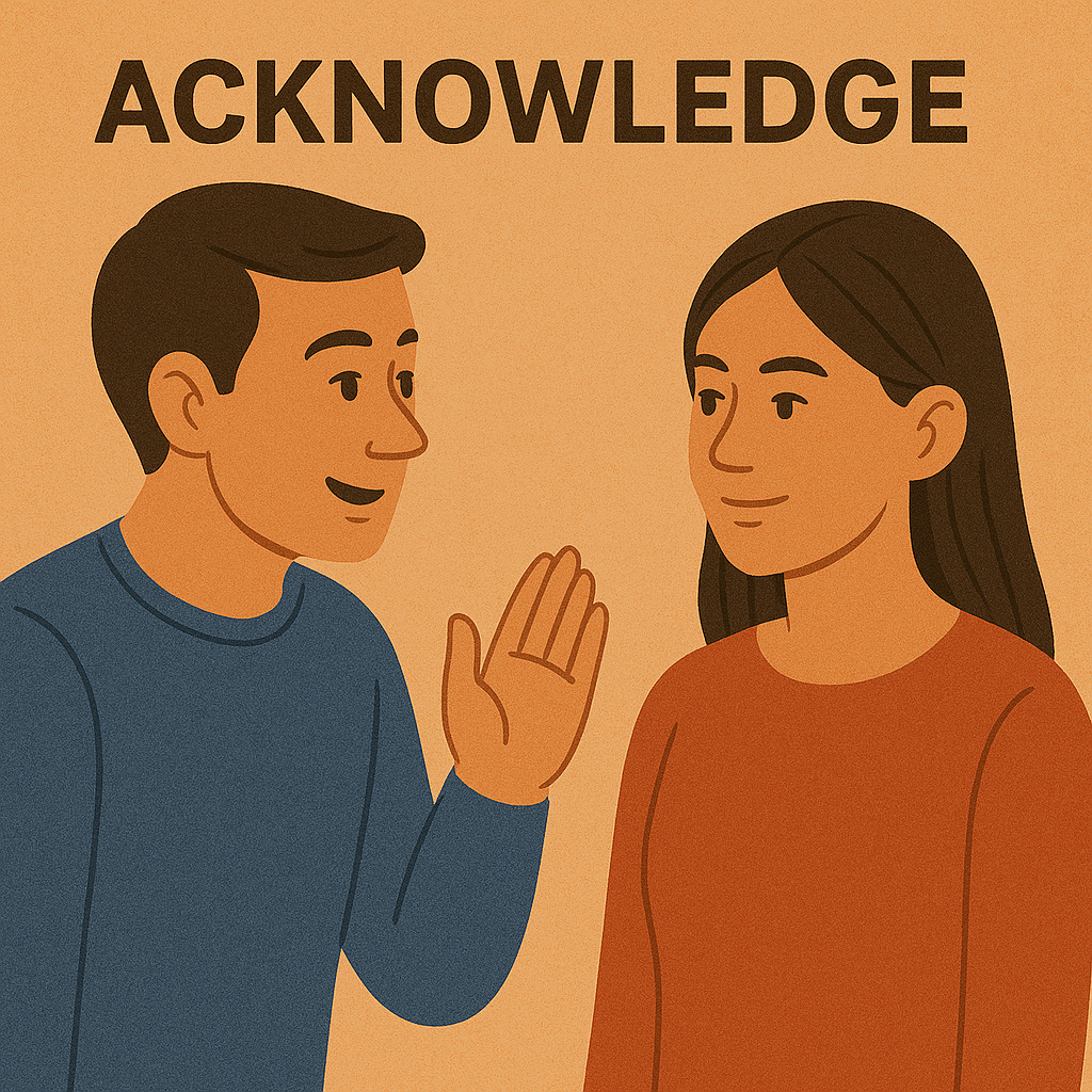 Acknowledge kelimesi