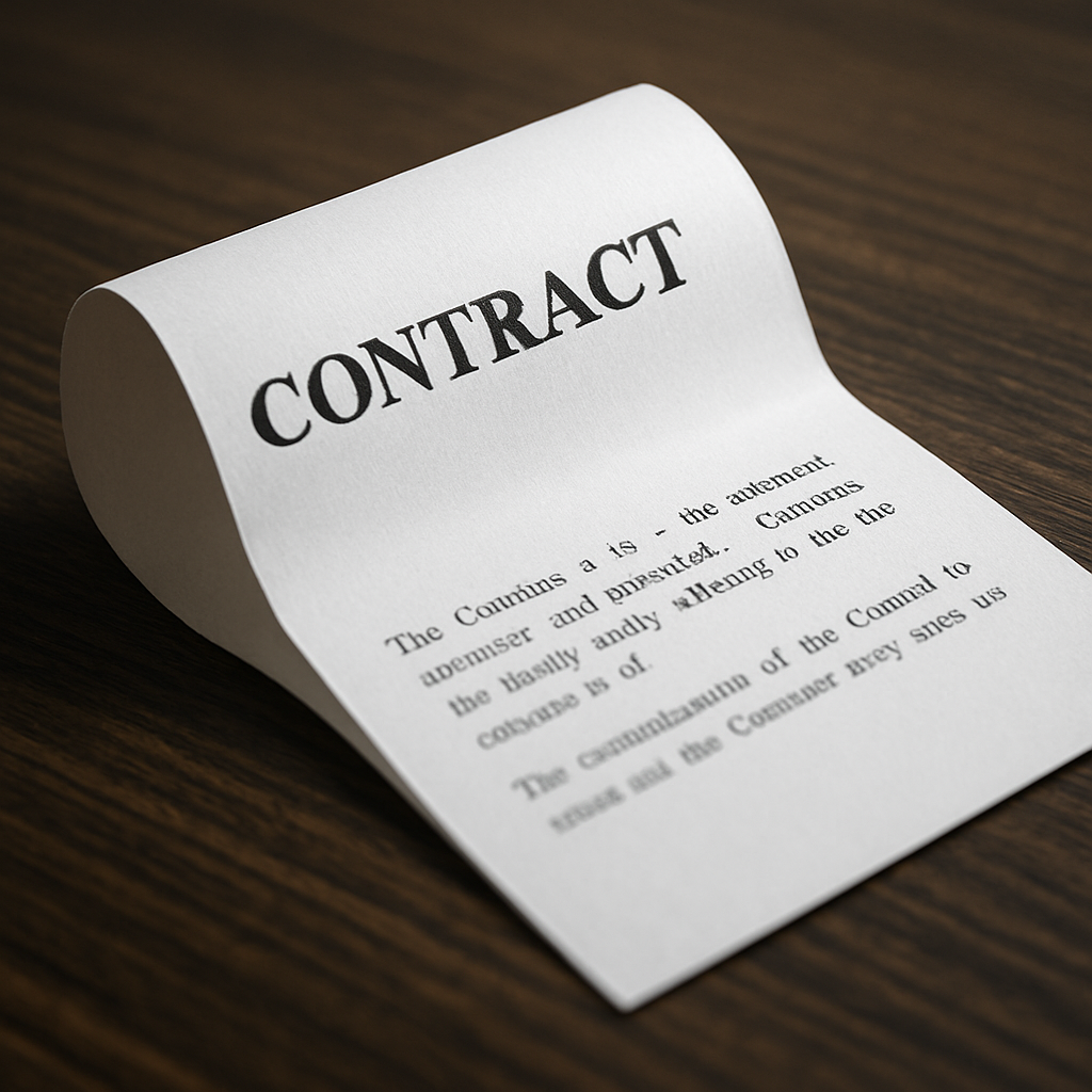 Contract kelimesi