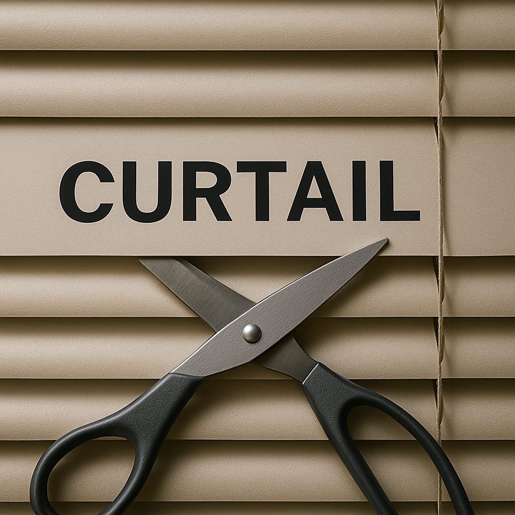Curtail kelimesi